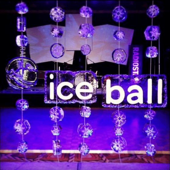 Ice curtain for Gala, Big Brothers Big Sisters Ice Ball