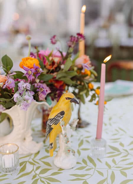 garden wedding inspiration details for tabletop