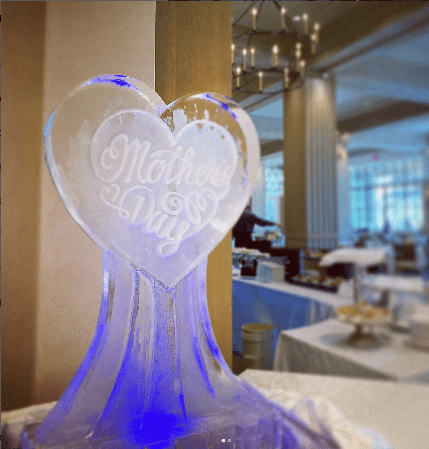 Floral Infused Ice Sculptures The Perfect Event Enhancement Full