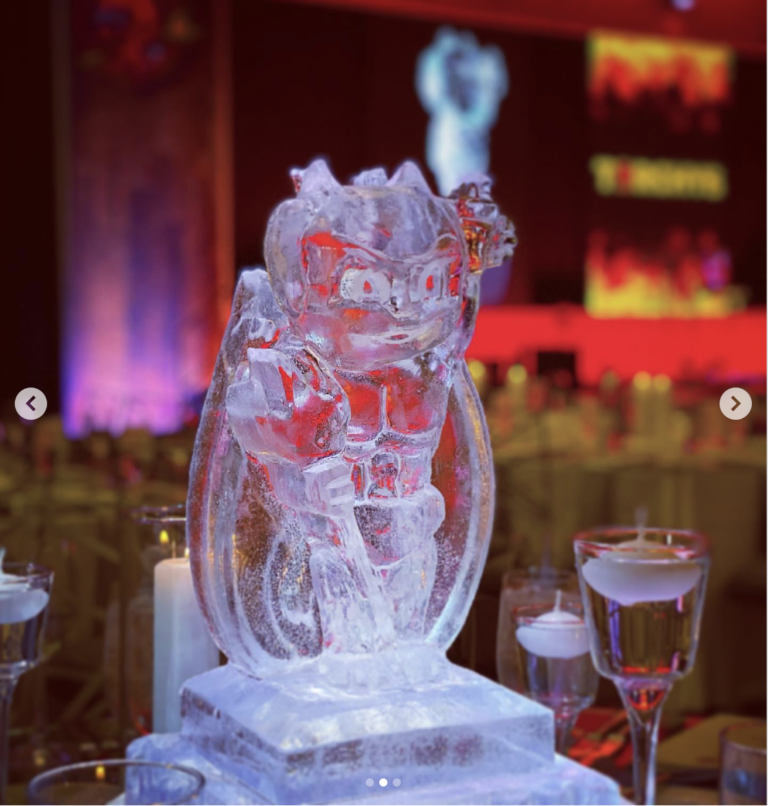 The Ultimate Graduation Party Decor? Themed Ice Sculptures! Full
