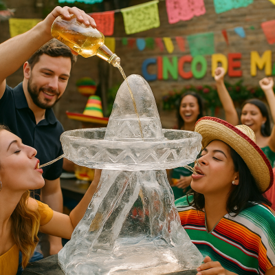 Cinco De Mayo Celebration with an ice luge
