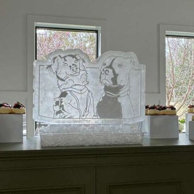 dogs wedding sculpture