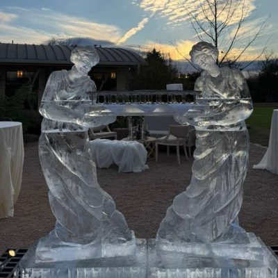 glass display sculpture